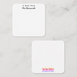 科学先生カスタム静止メモ帳ギフト ノートカード