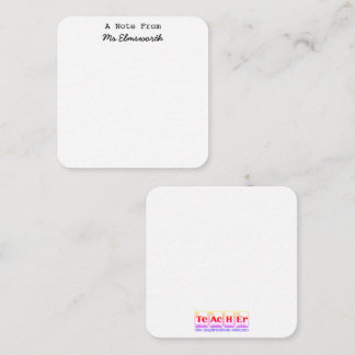 科学先生カスタム静止メモ帳ギフト ノートカード