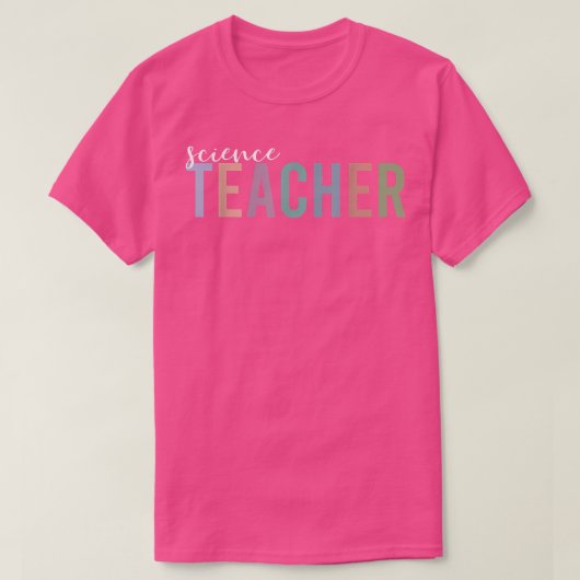 科学先生ギフト新学期科学教え Tシャツ (デザイン正面)