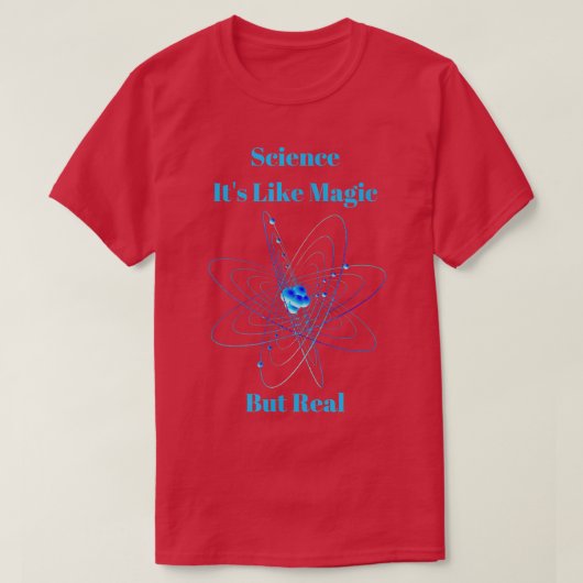 科学先生ギフト科学魔法だがR Tシャツ (デザイン正面)