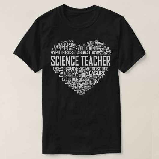 科学先生ハート Tシャツ (デザイン正面)
