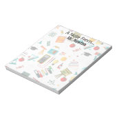 科学先生パーソナライズされたプリントリンゴ本 ノートパッド (回転)