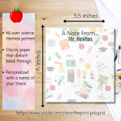 科学先生パーソナライズされたプリントリンゴ本 ノートパッド