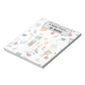 科学先生パーソナライズされたプリントリンゴ本 ノートパッド (回転)