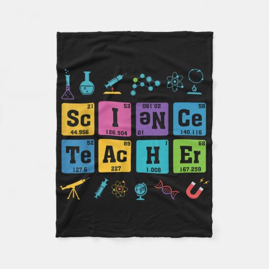 科学先生化学元素周期表 フリースブランケット (正面)