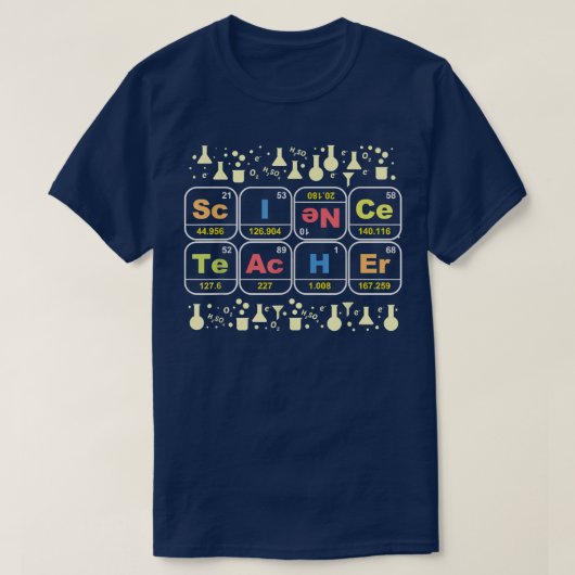 科学先生化学物理生物学の実験 Tシャツ (デザイン正面)