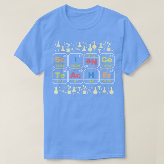 科学先生化学物理生物学の実験 Tシャツ (デザイン正面)