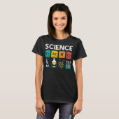 科学先生化学生物学物理学学生 Tシャツ (正面フル)