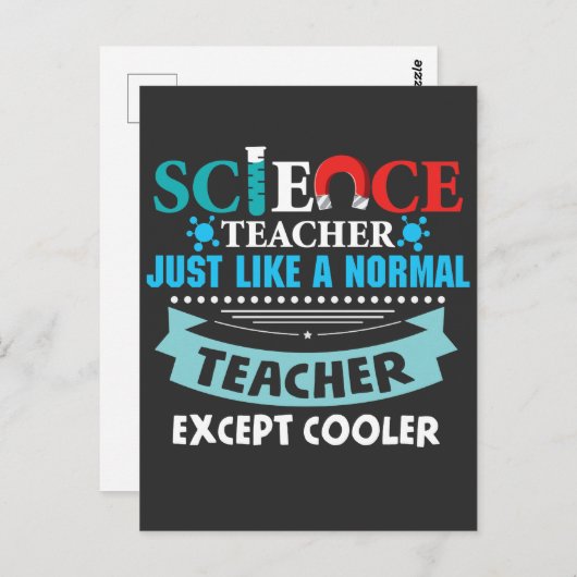 科学先生化学生物学磁石試験管 ポストカード (正面/裏面)