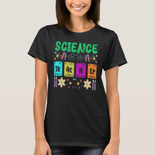 科学先生化学者の物理学者ヴィンテージ周期 Tシャツ (正面)