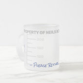 科学先生学生ラボビーカー卒業ギフト フロストグラスマグカップ (正面左)