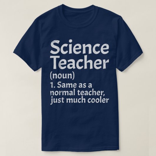 科学先生定義おもしろい新学期Fi Tシャツ (デザイン正面)