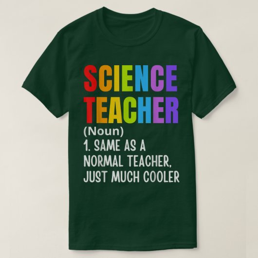 科学先生定義おもしろい新学期Fi Tシャツ (デザイン正面)