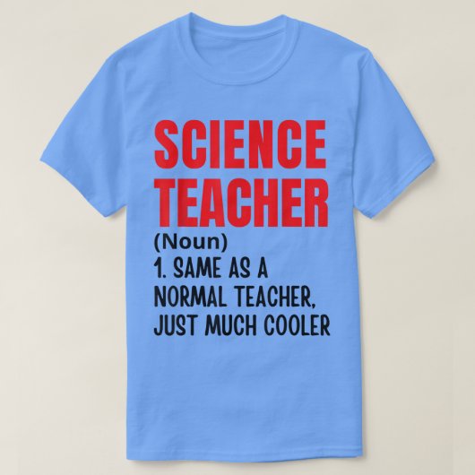 科学先生定義おもしろい新学期Fi Tシャツ (デザイン正面)