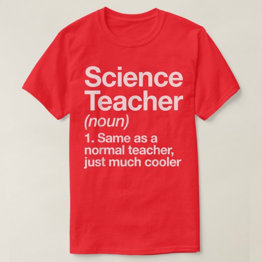 科学先生定義おもしろい新学期Fi Tシャツ (デザイン正面)