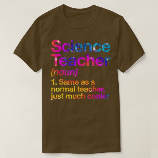 科学先生定義初日絞り染め戻る Tシャツ (デザイン正面)