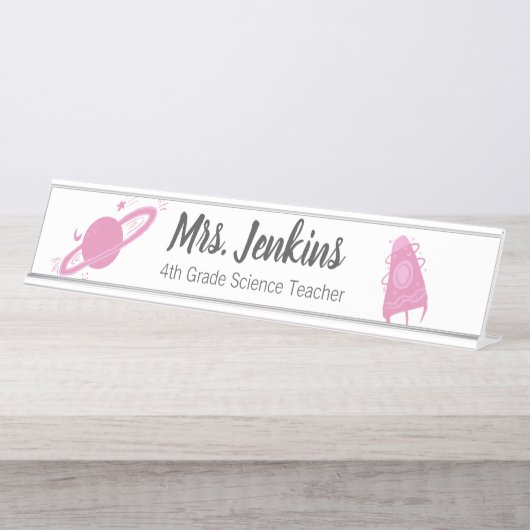 科学先生実験室惑星 デスクネームプレート (正面)