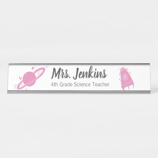 科学先生実験室惑星 デスクネームプレート (正面)