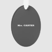 科学先生感謝の日素晴らし, オーナメント (裏面)