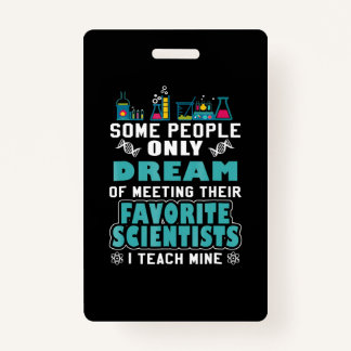 科学先生教え生物化学物理学 バッジ