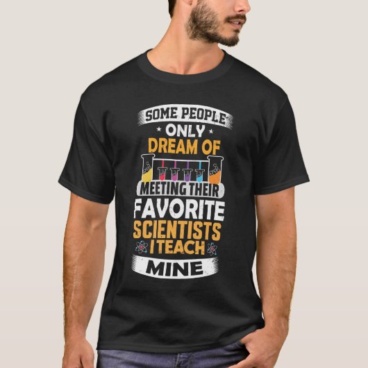 科学先生教えT生物化学物理 Tシャツ (正面)