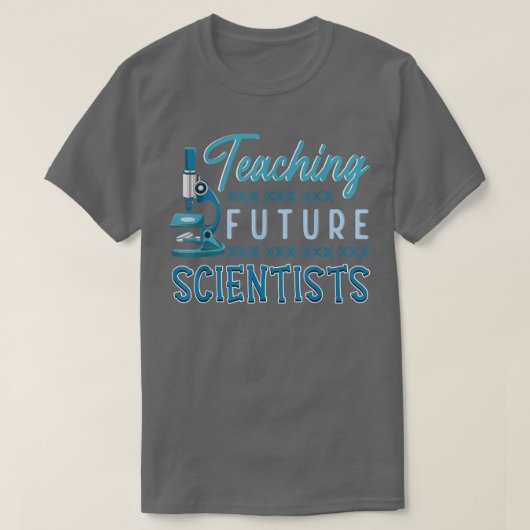 科学先生未来科学者学校教育者 Tシャツ (デザイン正面)