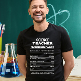 科学先生栄養おもしろい事実Tシャツ Tシャツ