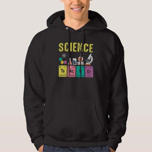 科学先生物理学者先生学生 パーカ (正面)