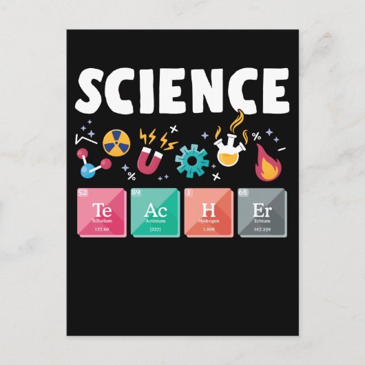 科学先生研究所化学 ポストカード (正面)