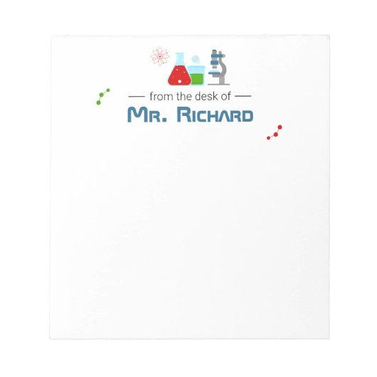 科学先生研究者文房具 ノートパッド (正面)