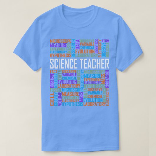 科学先生言葉誇りを持った科学教えの望み Tシャツ (デザイン正面)