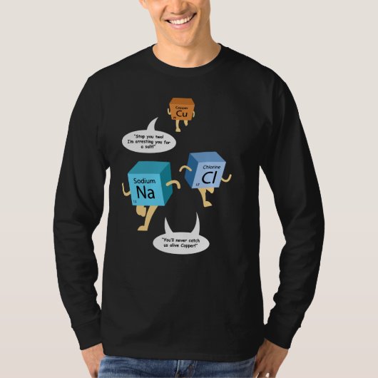 科学先生誕生日化学ギークGag Tシャツ (正面)