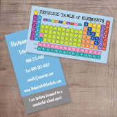 科学先生連絡情報 名刺