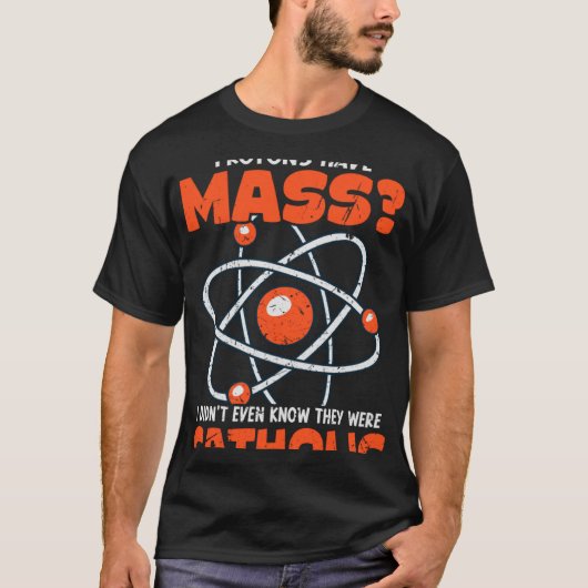 科学先生陽子はカトリックの司教を大量に持つ Tシャツ (正面)