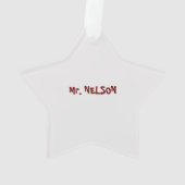 科学先生、実験メリークリスマス オーナメント (裏面)