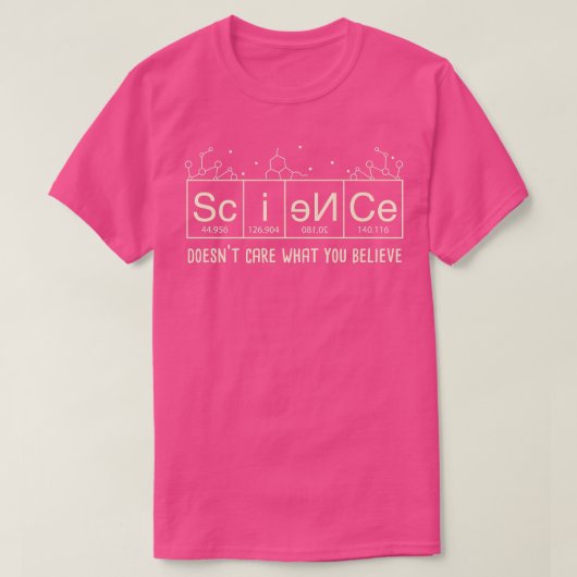 科学先生I科学気にはお前は Tシャツ (デザイン正面)