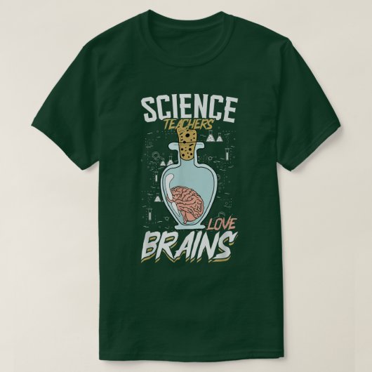 科学先生Love Brains科学先生 Tシャツ (デザイン正面)