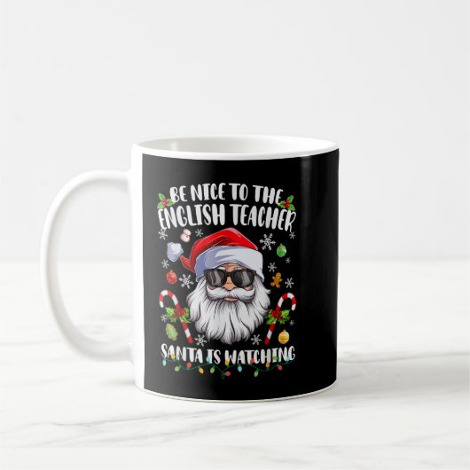 科学先生Santa Christmas T-Sに優しい コーヒーマグカップ (左)