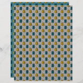 科学分子と研究室ボトル紙 (正面/裏面)