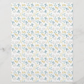 科学分子と顕微鏡ブルーグリーン紙 (正面)