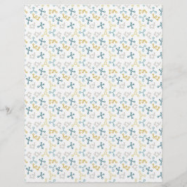 科学分子と顕微鏡ブルーグリーン紙