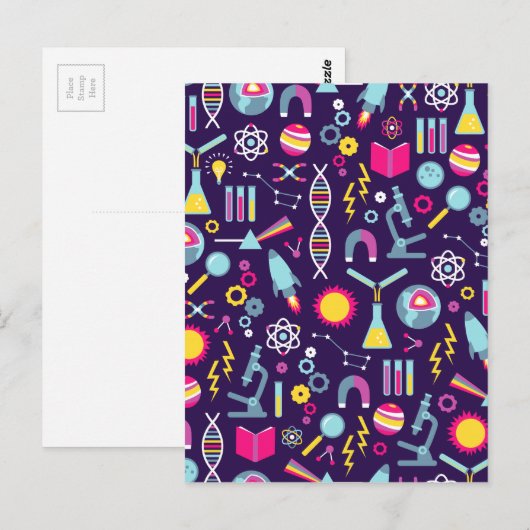 科学勉強 ポストカード (正面/裏面)