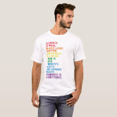 科学動揺しては実在LGBTの要件である Tシャツ (正面フル)
