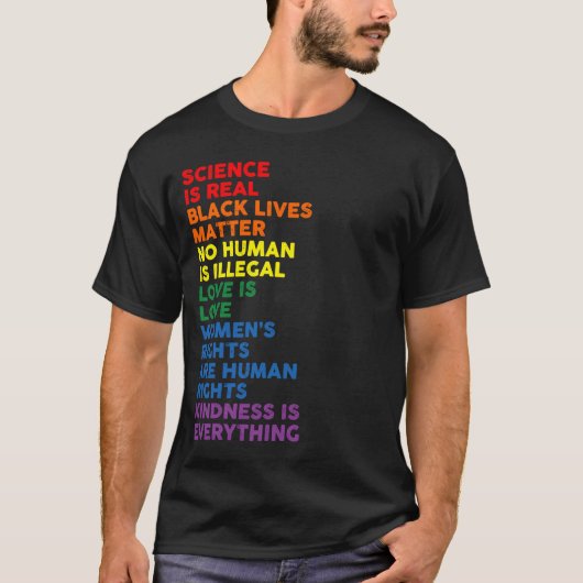 科学動揺しては実在LGBTの要件である Tシャツ (正面)