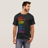科学動揺しては実在LGBTの要件である Tシャツ (正面フル)