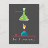 科学化おもしろい学は過剰に反応しない引用文 ポストカード (正面)