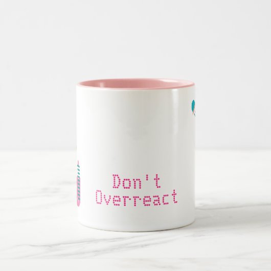 科学化学かわいい科学機器 ツートーンマグカップ (中央)