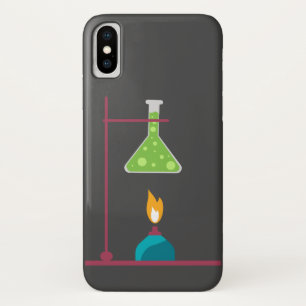 科学化学かわいい科学機器 iPhone X ケース