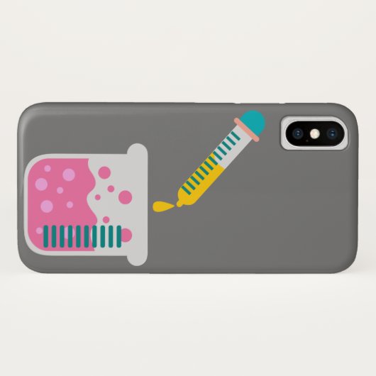 科学化学かわいい科学機器 Case-Mate iPhoneケース (裏面(横))