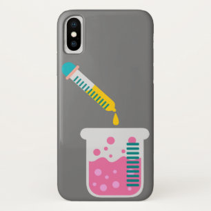 科学化学かわいい科学機器 iPhone X ケース